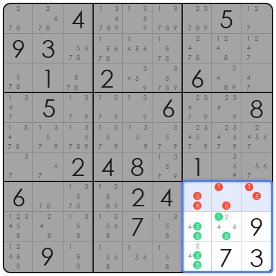 sudoku locked candidate